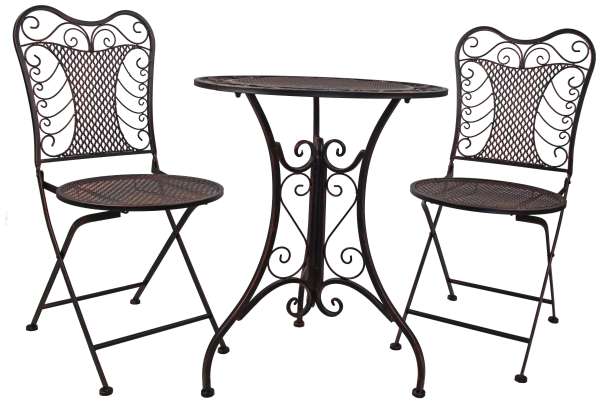 Elegantes Bistro-Set Eliza im romantischen Vintage-Design – Perfekt für Balkon, Terrasse & Garten